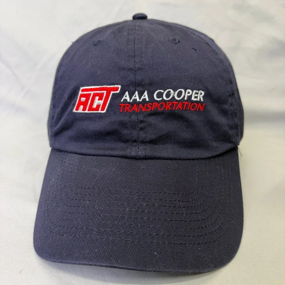 Todd & Sons Hat AAA Cooper Transportation Mens OSFA Navy Blue Snapback Cap